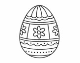 Huevo de Pascua con decoraciones