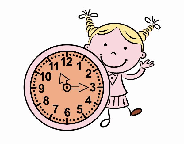 Niña con reloj