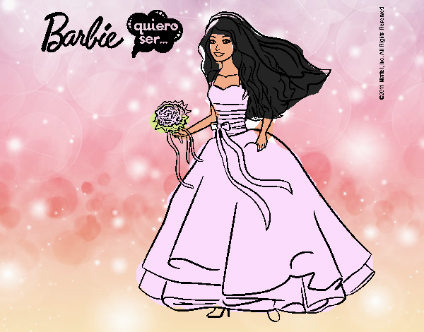 Barbie vestida de novia