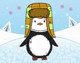 Pingüino con gorro