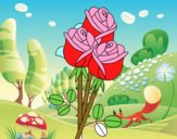 Un ramo de rosas