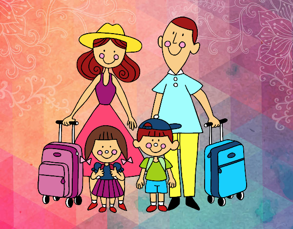 Una familia de vacaciones