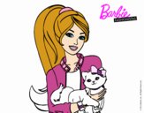 Barbie con su linda gatita