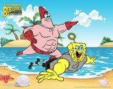 Bob Esponja - Sr Súper Dúper y burbuja invencible