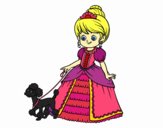 Princesa con perrito