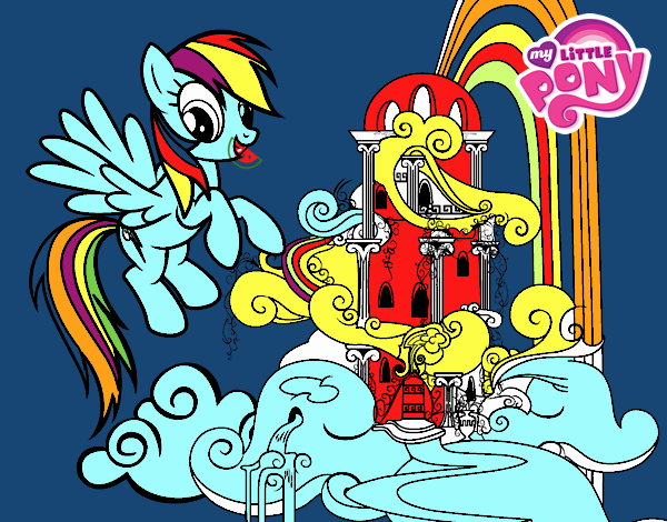 Rainbow Dash en su palacio