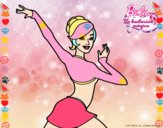 Barbie en postura de ballet