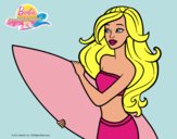 Barbie va a surfear