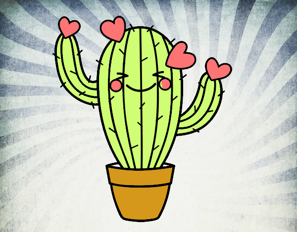 cactus con corazones