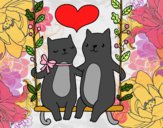 Gatitos enamorados