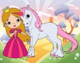 Princesa y unicornio