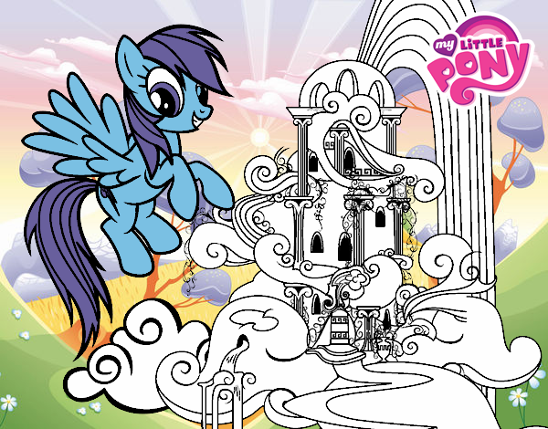 Rainbow Dash en su palacio