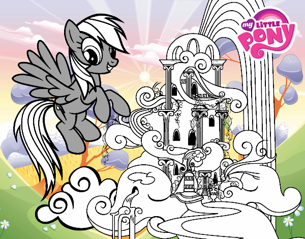 Rainbow Dash en su palacio