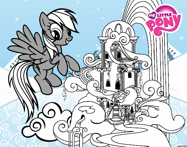 Rainbow Dash en su palacio