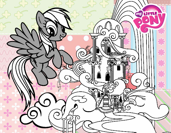 Rainbow Dash en su palacio