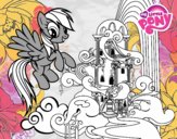 Rainbow Dash en su palacio