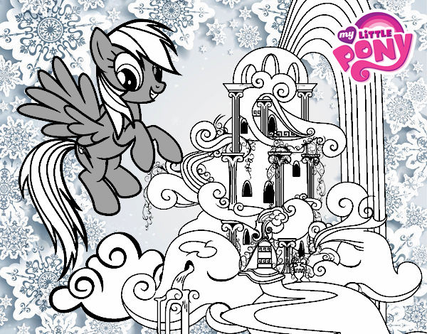 Rainbow Dash en su palacio