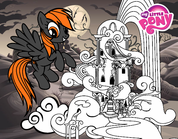 Rainbow Dash en su palacio