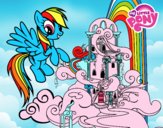 Rainbow Dash en su palacio