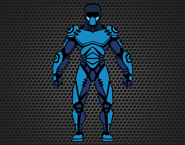 iron robot blue