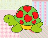 Tortuga con corazones