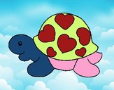 Tortuga con corazones