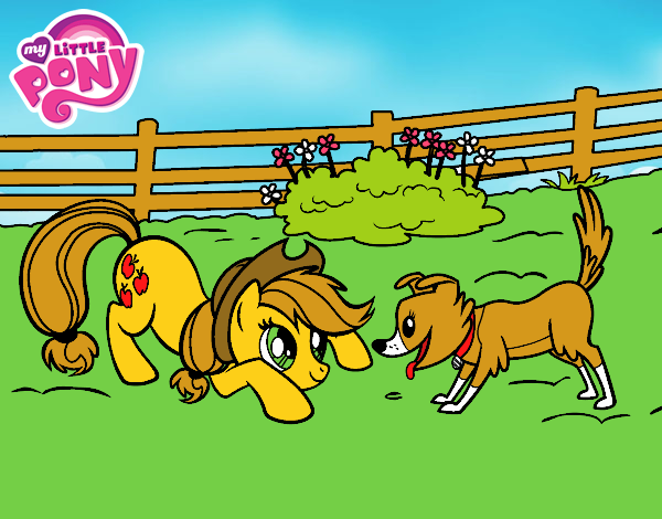 Applejack y Winona