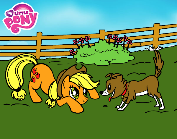 Applejack y Winona