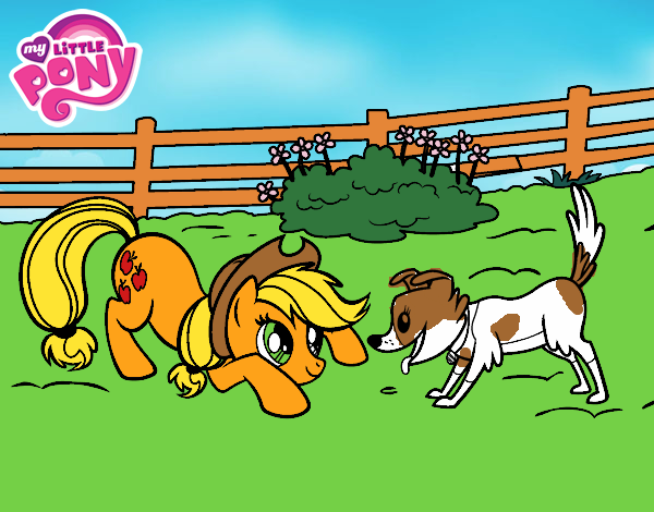 Applejack y Winona