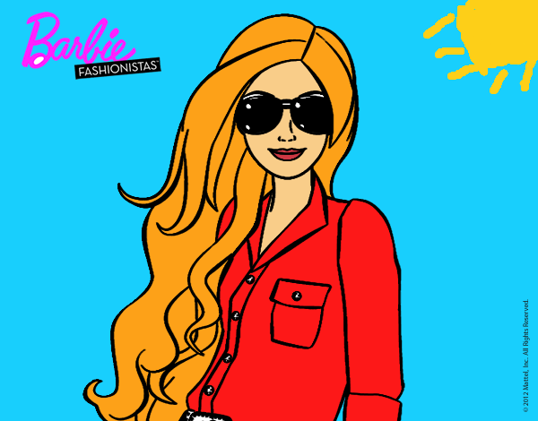 Barbie con gafas de sol