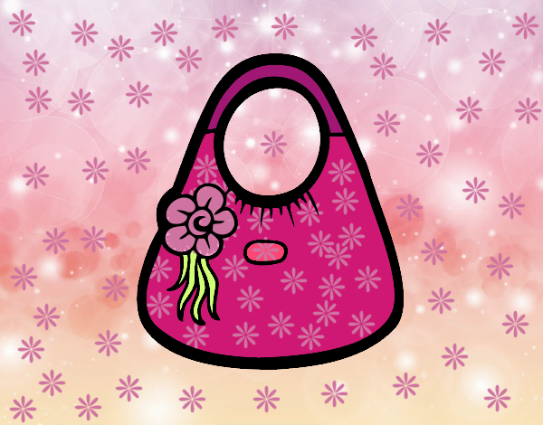 Bolso con flor