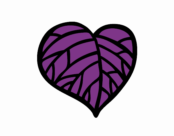 corazon morado