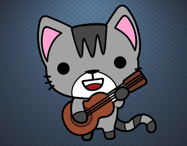 Gato guitarrista