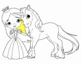 Princesa y unicornio