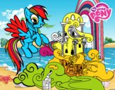 Rainbow Dash en su palacio