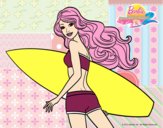 Barbie surfera