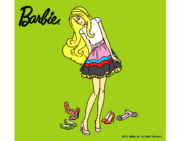 Barbie y su colección de zapatos