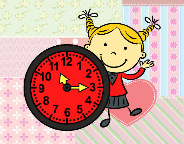 Niña con reloj