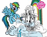 Rainbow Dash en su palacio