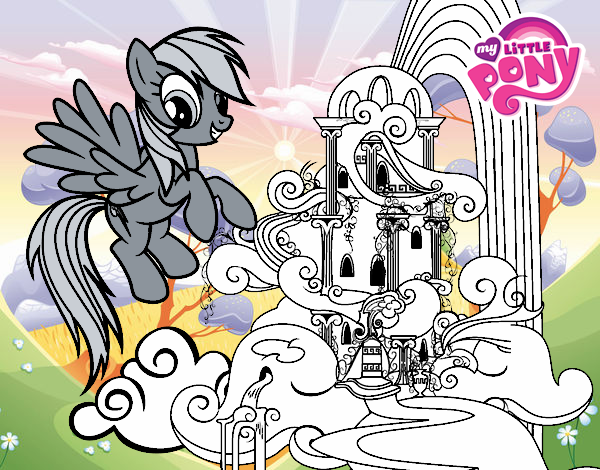 Rainbow Dash en su palacio