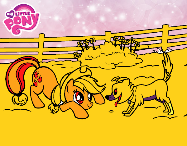 Applejack y Winona