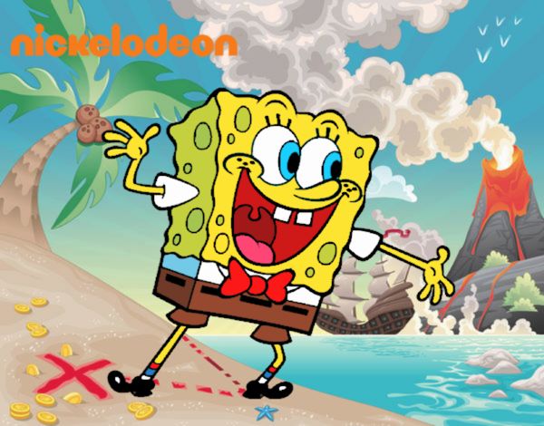 Bob Esponja saludando