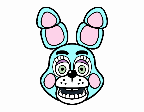 Dibujo De Cara De Toy Bonnie De Five Nights At Freddy S Pintado Por En