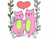 Gatitos enamorados