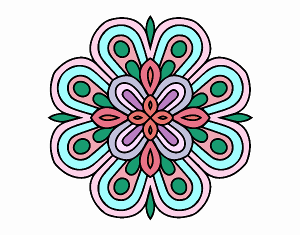 Dibujo de Mandala arte visual pintado por en  el día 07-09-22 a  las 15:53:33. Imprime, pinta o colorea tus propios dibujos!