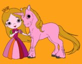 Princesa y unicornio