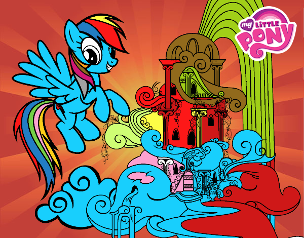 Rainbow Dash en su palacio