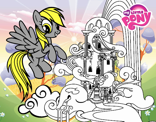 Rainbow Dash en su palacio