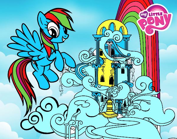 Rainbow Dash en su palacio