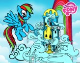 Rainbow Dash en su palacio